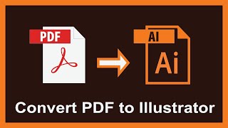 How to edit PDF files in illustrator All Pages [upl. by Redleh]