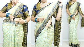 perfect pleats saree draping tutorial  saree draping tutorial for beginners [upl. by Stefanie]