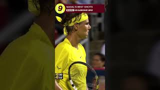 9️⃣ RAFAEL NADALS EPIC WINNING SHOT AGAINST DJOKOVIC IN 2013 🎾🔥 [upl. by Adnilram]