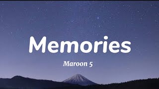 Maroon 5  Memories Lyricslyrics lyricvideo viral maroon5 dreamylyricshub [upl. by Maryanna]