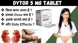 Dytor 5 Mg Tablet Uses in Hindi  Torsemide Tablets Ip 5mg in Hindi  Doses  Side Effects  Price [upl. by Namyac]