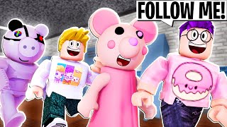 Can We Win PIGGY FOLLOW THE LEADER CHALLENGE HILARIOUS [upl. by Leeke]