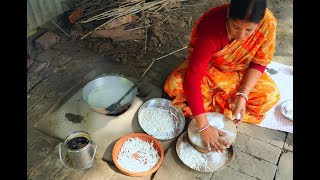 চুসি পিঠা  Chushi Pitha Recipe  Simple amp Sweet Bengali Village Style Pitha Recipe [upl. by Nileuqaj]