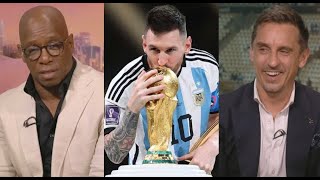 Ian Wright Gary Neville And Roy Keane react Lionel Messi And Argentina Wins The World Cup 2022🏆 [upl. by Kile]