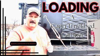 Loading a Capri Truckbed Camper [upl. by Amalea478]