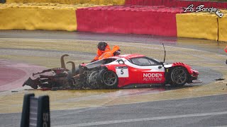 12h SpaFrancorchamps 2024  BIG CRASHES  By La Sangle [upl. by Finstad]