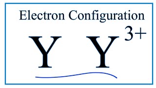 How to Write the Electron Configuration for Yttrium Y [upl. by Namlak]