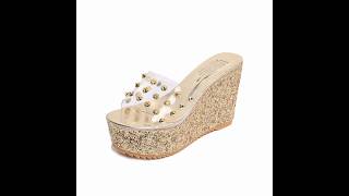 Dotted Transparent Wedge Mules Sandals  Price3375Linki in bio httpssdarazpksztCU [upl. by Sacksen]