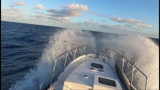 Boat Trip 2022 Part 1  Port St Lucie  35 foot trawler  Gulf Stream in January [upl. by Pihc252]