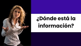 Dónde está la información [upl. by Hametaf]