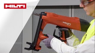 INSTRUCTIE van de HILTI BX3L 02 schiethamer [upl. by Hackathorn]