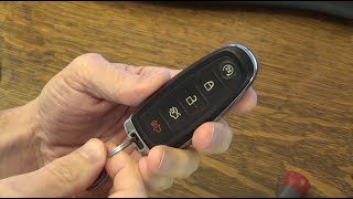 How to Replace a Key Fob Battery Ford  Hidden Key [upl. by Leaffar]