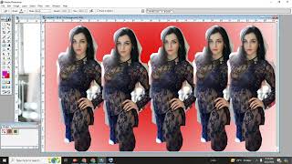 Editing Five Style Girls Model Looks Photo Crop Change Background Colors [upl. by Mag]