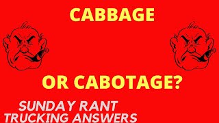 Journalists discover CABOTAGE  Sunday Rant  Trucking Answers [upl. by Yelrihs]