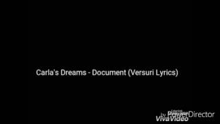 CARLAS DREAMS  DOCUMENT  OFFICIAL LYRICS [upl. by Ahsir377]