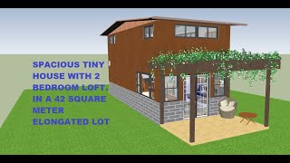 300K SPACIOUS TINY HOUSE 2 BEDROOM LOFT 42 SQUARE METER LOT [upl. by Eizus]