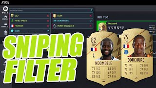 FIFA 22 Sniping Filter 🔫 Die besten Web App Sniping Filter für schnelle Coins [upl. by Nordna]