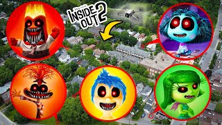 DRONE CATCHES CURSED NEW EMOTIONS FROM INSIDE OUT 2 MOVIE IN REAL LIFE INSIDE OUT 2 [upl. by Leslie]