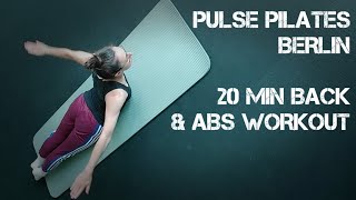 PILATES BACK amp ABS WORKOUT pilates pilatesworkout abs [upl. by Eilra]