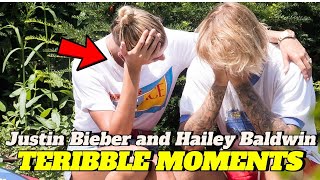 Justin Bieber and Hailey Baldwins MOST DIFFICULT Moments [upl. by Assyram]