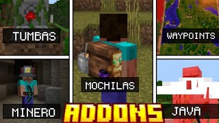 5 Mejores Addons SURVIVAL para Minecraft Pe 120 [upl. by Waldner]