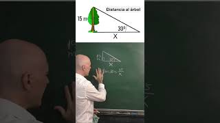 PROBLEMA DE TRIGONOMETRÍA Distancia a un árbol [upl. by Nagaem]