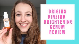 Origins Ginzing Into The Glow Brightening Serum Review ✨ Does It Work Skincare For Sensitive Skin [upl. by Iand]