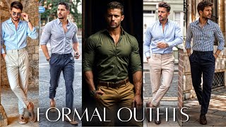 Trendy Formal Outfits  Best Shirt Pant Combination  Formal Fashion For Men  Mens Fashion [upl. by Aohsoj]