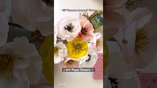 How to make Japanese Anemone flowers  DIY paper flower [upl. by Girand261]