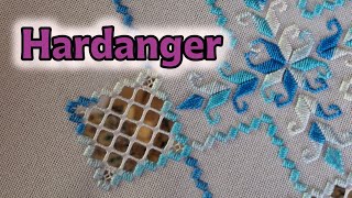 Hand embroidery techniques tutorial  Hardanger tutorial for beginners step by step [upl. by Arlana]