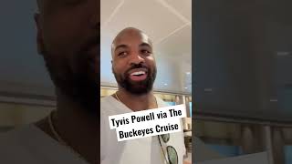 Tyvis checking in from The Buckeye Cruise Maybe doing some recruiting 👀 browns buckeyes [upl. by Klement316]