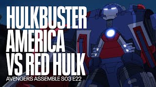 Hulkbuster Avengers versus Red Hulk  Avengers Assemble [upl. by Suckow]