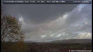 21 October 2024  Lochgelly WeatherCam Timelapse [upl. by Yar]