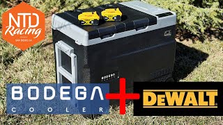 Bodega cooler with Dewalt batteries We test the WD55 Electric Cooler [upl. by Bald979]