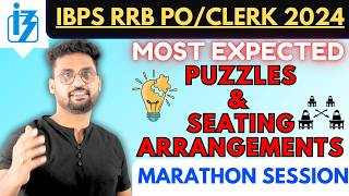 quotIBPS RRB POClerk 2024 Most Expected Puzzles amp Seating Arrangements Marathon Session🔥🔥quot [upl. by Brigit]