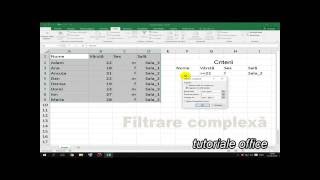 Filtrere și filtrare complexă în Excel [upl. by Caritta]