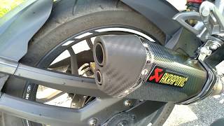 Modenas Pulsar RS200 Akrapovic exhaust sound [upl. by Leif887]