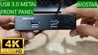 Biostar Taiwan USB 30 Metal Front Panel with Back Panel Attachment [upl. by Leod193]