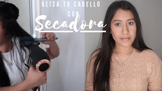 como ALISAR el CABELLO con SECADOR IRRESISTIBLE ME  COMO ALISAR EL CABELLO SIN PLANCHA [upl. by Bullard]