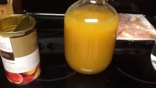 Homemade Peach Wine  Vintners Harvest Puree [upl. by Berna]