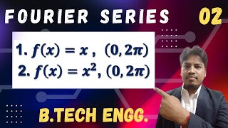 Fourier Series  Examples of Fourier Series  fxx  fxx2  Mathematics1 [upl. by Pond]