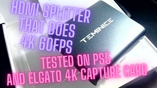 HDMI Splitter that actually does 4k and 60fps working on PS5 [upl. by Ileana]