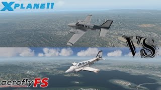 Comparison AeroFly FS2 VS XPlane 11 Ultra graphic [upl. by Sinegra193]