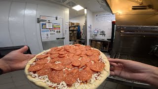 POV Dinner Rush Makeline amp Pizza Cutting Dominos [upl. by Anyehs]