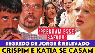 ALMA GÊMEA  CRISPIM E KATIA SE CASAM APÓS ELA SER ABANDONADO POR JORGE NA IGREJA [upl. by Peddada]