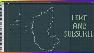 Musical Karnataka Map MIDI Art kannada karnataka flstudio midiart johnkeats9135 [upl. by Sokul]