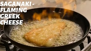 Saganaki  Opa Flaming Greek Cheese [upl. by Eniamert]