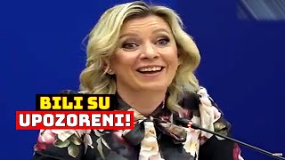 UPOZORILI SMO VAS DA ĆE BITI BOLNO Zaharova otresla Kijev i Brisel o pod [upl. by Mcadams]