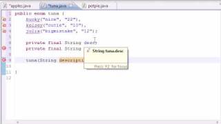 Java Programming Tutorial  44  Enumeration [upl. by Hgeilhsa]