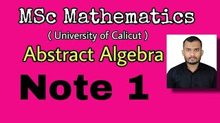 1 NOTE Direct Product and finitely generated MSc Maths Abstract Algebra University of calicut [upl. by Xam687]